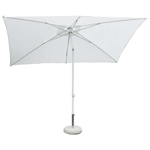 Ombrellone Da Giardino 2x3 Mt Con Palo Pieghevole In Alluminio Folder - White - Foto 1