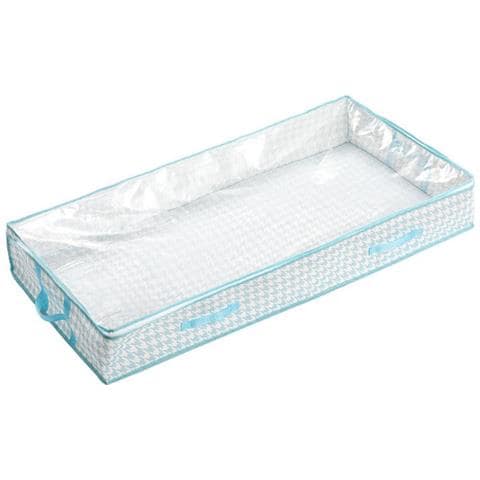 Borsa Portaoggetti Sotto Il Letto, Organizer Per Vestiti Con Coperchio Blue - Foto 2