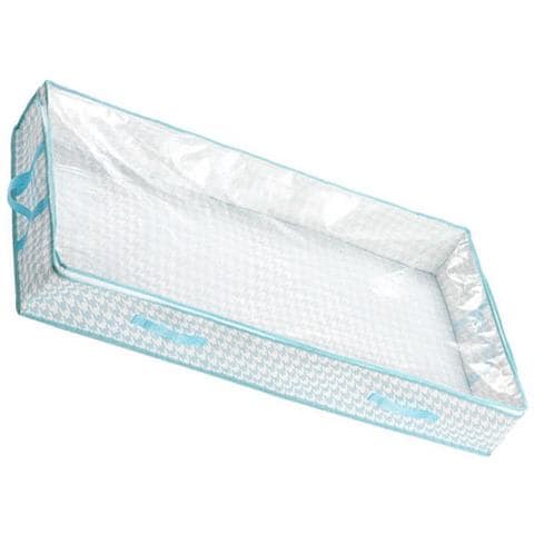 Borsa Portaoggetti Sotto Il Letto, Organizer Per Vestiti Con Coperchio Blue - Foto 3
