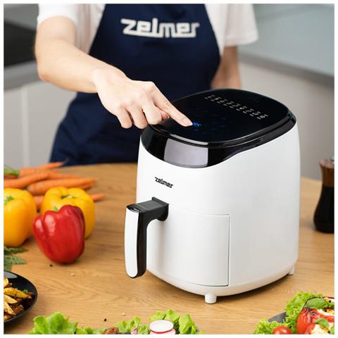ZAF3551W friggitrice Singolo 3,5 L Indipendente 1200 W Friggitrice a basso contenuto di grassi Nero, Bianco - Foto 2