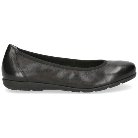 Black Nappa Casual Closed Ballerinas Ballerine Pelle Scarpe Donna Nero Eu 36, 9-22150-42-022 - Foto 2