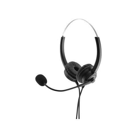MROS304 cuffia e auricolare Cablato A Padiglione Ufficio Nero, Argento - Foto 1