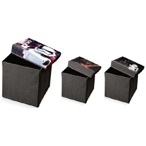 Puff Contenitore Small Ottoman Star Wars Vari Decori 30x30x30 Cm - Foto 1