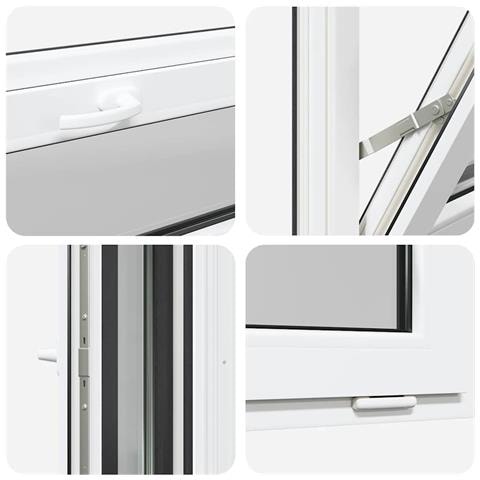 Finestra Seminterrato RISOR 110x40 cm Tilt 2 Vetri Antracite - Foto 2