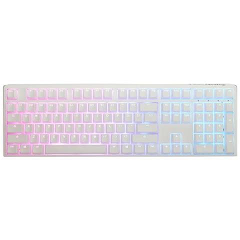One 3 Rgb Tastiera Giocare Usb Qwerty Inglese Us Bianco - Foto 1