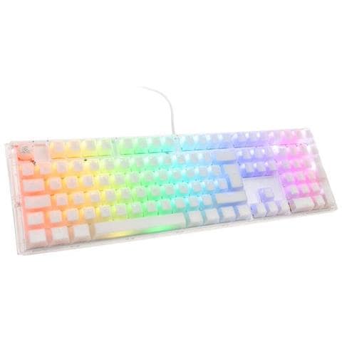 One 3 Rgb Tastiera Giocare Usb Qwerty Inglese Us Bianco - Foto 2