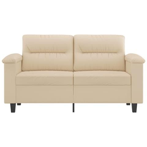 Lusso Casadino - Divano A 2 Posti Crema 120 Cm In Tessuto Microfibra - Foto 2