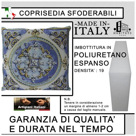 Set 2 Cuscini Per Sedie Cucina Con Laccetti, Stampa Digitale, Copri Sedia Sfoderabili E Lavabili, Made In Italy (2, Giglio Bianco) - Foto 7