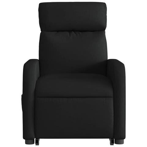 Poltrona Alzapersona Massaggiante Reclinabile Nera in Tessuto - Foto 9