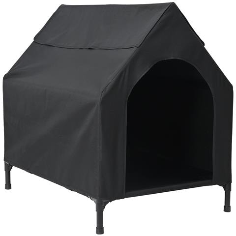 Casa per Cani Nera in Tessuto Oxford e Acciaio - Foto 1