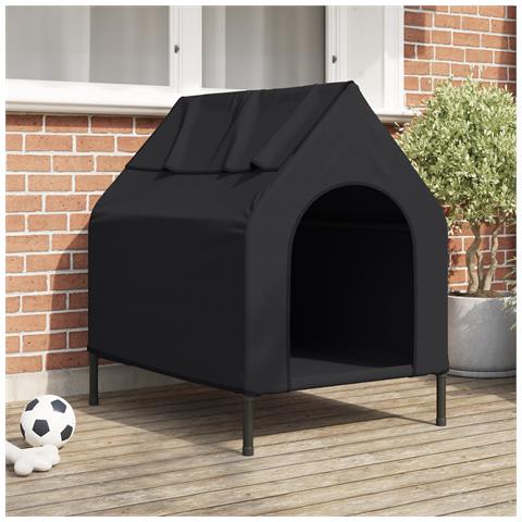 Casa per Cani Nera in Tessuto Oxford e Acciaio - Foto 2