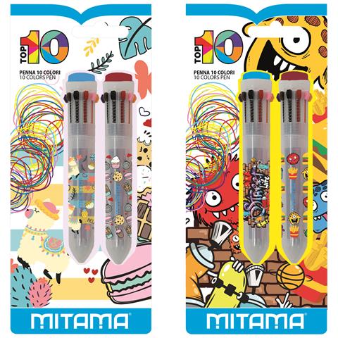 Penna Top Ten - 10 Colori Multicolore Penna a sfera multifunzione - Foto 1