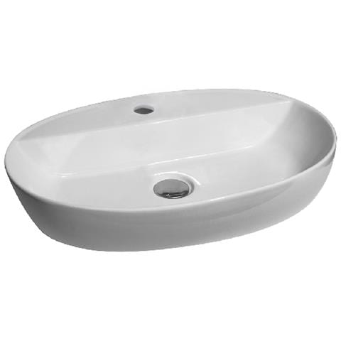 Lavabo D'appoggio 60x40 Cm Mod La63 Bianco - Foto 2