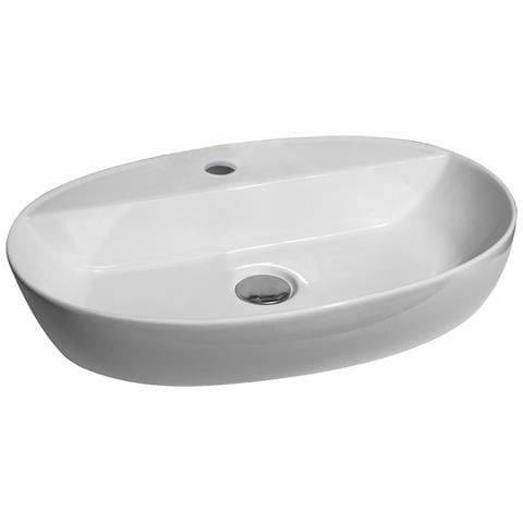 Lavabo D'appoggio 60x40 Cm Mod La63 Bianco - Foto 1