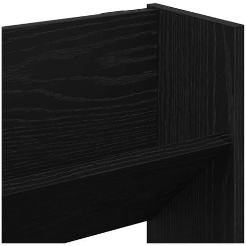 Armadi per scarpe da muro 2 pcs Rovere nero Legno multistrato - Foto 9
