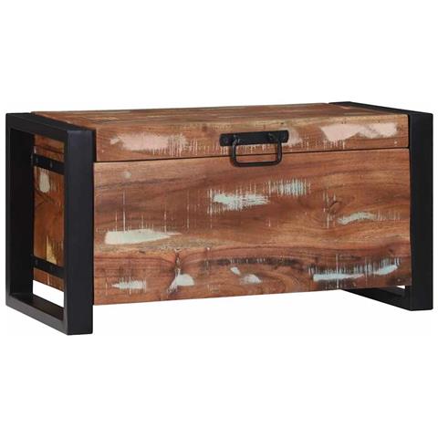 Bauli Portaoggetti 60 x 30 x 30 cm Legno massello di recupero - Foto 1