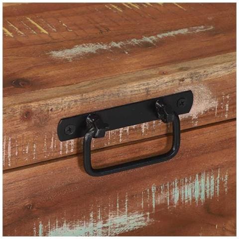 Bauli Portaoggetti 60 x 30 x 30 cm Legno massello di recupero - Foto 9