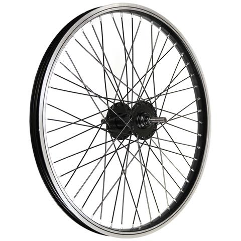 Ruota 20x1.75 Bmx Ant. Mono 48f Perno 10mm Nera - Foto 1