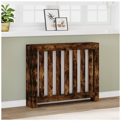 Copertura Termosifone Rovere Fumo 104x20x82cm Legno Multistrato - Foto 2