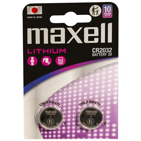 12238500 batteria per uso domestico Batteria monouso CR2032 Lithium-Manganese Dioxide (LiMnO2) - Foto 1