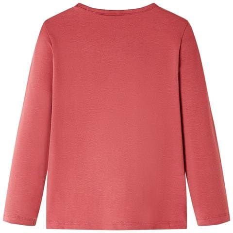 Maglietta per Bambini Maniche Lunghe Rosa Bruciato 104 - Foto 2