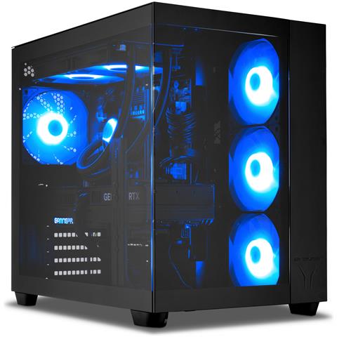 ERAZER Tank X15 AMD Ryzen™ 7 7800X3D 32 GB DDR5-SDRAM 2 TB SSD NVIDIA GeForce RTX 5070 Windows 11 Home PC Nero - Foto 1