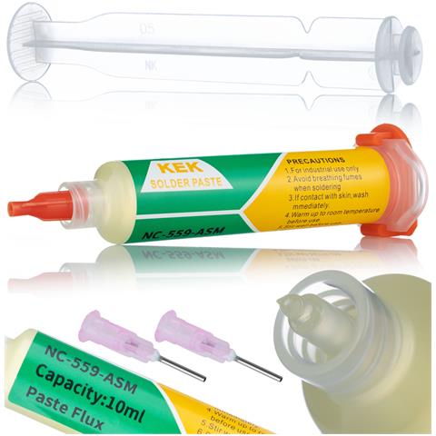 Topnik Flux Nc-559-asm 10cc - Gel No-clean Per Reballing E Saldatura Bga /smd | Alta Intensità E Facilità Di Pulizia - Foto 1