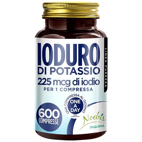 Ioduro di Potassio 225 mcg 600 Compresse - Iodio ad Alto Dosaggio - Tiroide, Metabolismo Energetico e Funzioni Cognitive (Confezione quadrupla) - Foto 1