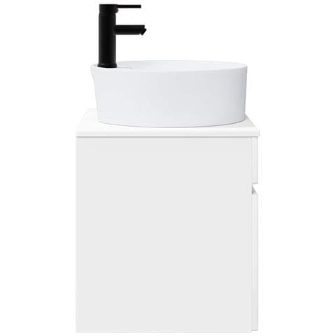 Mobile lavabo da parete Bianco Lucido 49 x 44,5 x 65 cm - Foto 2