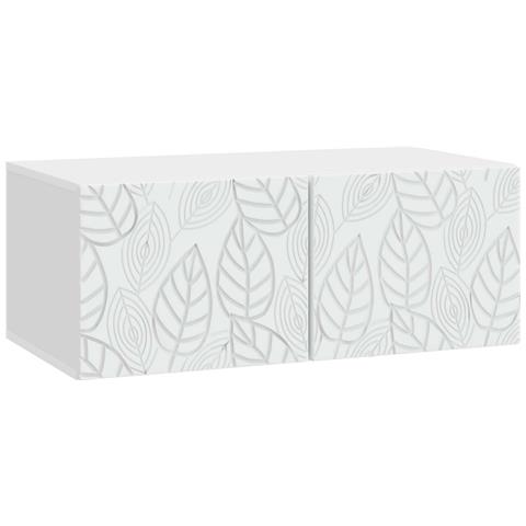 Mobile Porta TV da Muro 78,5 x 41 x 30 cm Bianco - Foto 1
