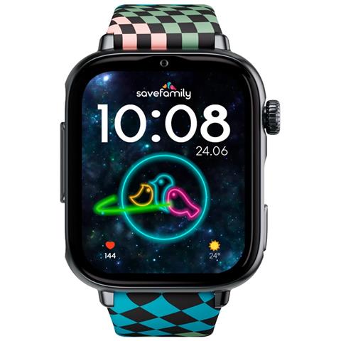 SaveWatch Plus 2 4,7 cm (1.85") AMOLED Digitale 410 x 502 Pixel Touch screen 4G Nero Wi-Fi GPS (satellitare) - Foto 2