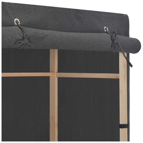 Armadio Grigio 79x40x170 Cm In Tessuto - Foto 8