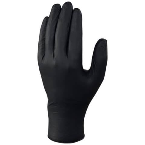 Guanti Monouso Venitactyl Nero Nitrile Non Talcato Taglia 9/10 Conf. 100 Pezzi - V1450b10009 - Foto 1