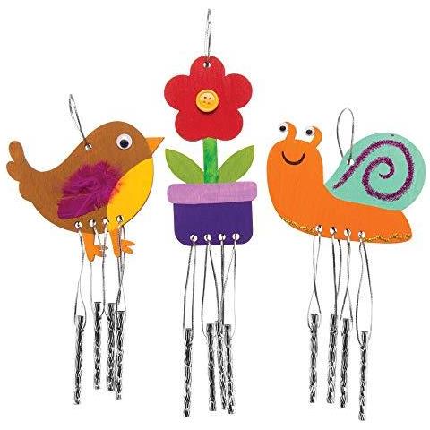 Garden A Tema Legno Wind Chimes Sun Catchers Per I Bambini A Decorare E Display (confezione Da 4) - Foto 2