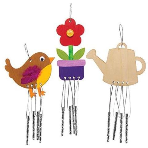 Garden A Tema Legno Wind Chimes Sun Catchers Per I Bambini A Decorare E Display (confezione Da 4) - Foto 1