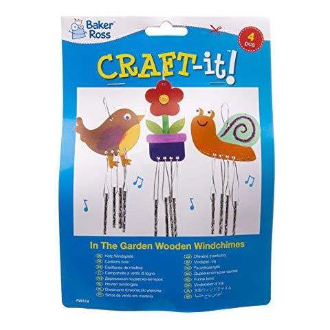 Garden A Tema Legno Wind Chimes Sun Catchers Per I Bambini A Decorare E Display (confezione Da 4) - Foto 3