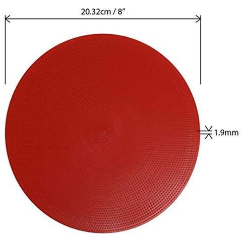 U6934 - Rotondo Di Pvc Piatto Coni Flessibile Sport Spot Markers - (pacchetto Di 10) Con Il Sacchetto Maglia Nera - Disc Colori Arancio Blu Rosso Bianco Giallo - Foto 2