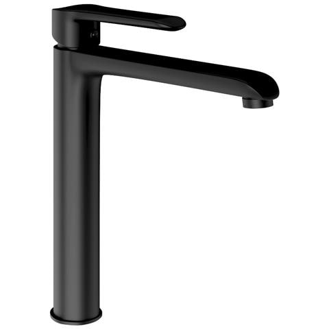Miscelatore Rubinetto Puma Per Lavabo Con Bocca Alta In Ottone Nero Opaco Bagno - Foto 2