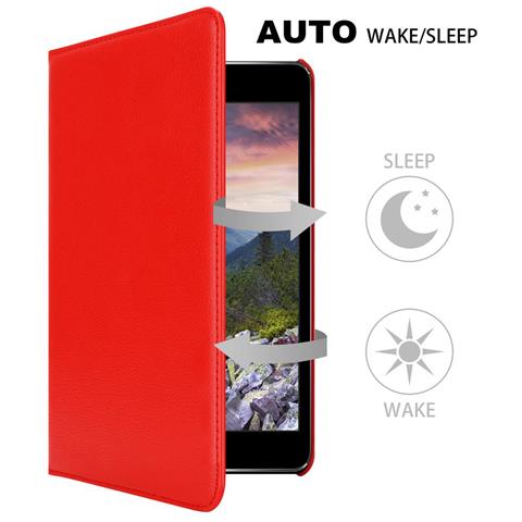 Cadorabo Custodia Per Tablet Compatibile Con Apple Ipad Mini / Mini 2 / Mini 3 In Rosso Papavero - Coperchio Protettivo Con Auto Wake Up, Con Funzione Stand E Chiusura A Fascia Elastica - Foto 2