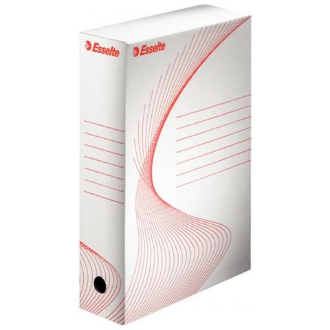 Esselte 128001 Scatola Per La Conservazione Di Documenti Cartoncino Rosso, Bianco - Foto 1