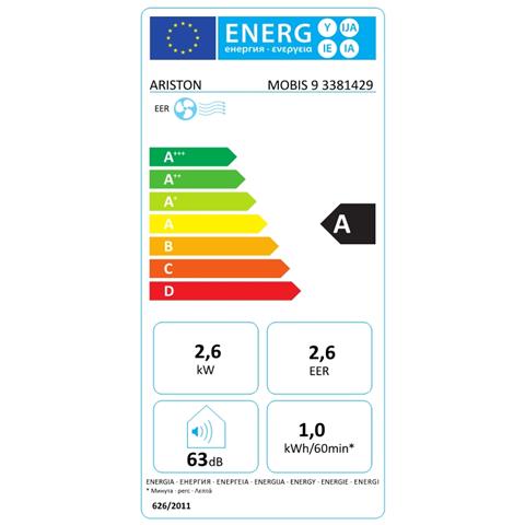 Climatizzatore Portatile Mobis 9000 Btu Classe A Colore Bianco - Foto 2