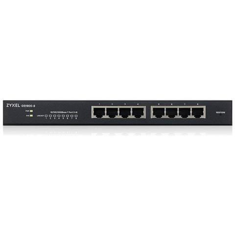 Switch GS1900-8 Gigabit Ethernet L2 gestito (10/100/1000) Nero - Foto 8