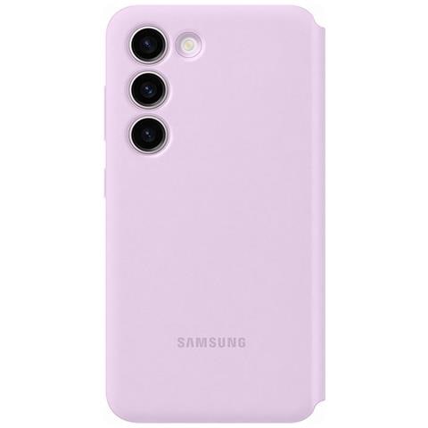 Custodia Protettiva S View Cover Per Galaxy S23 5g Con Finestra E Portacarte, Rosa - Foto 9
