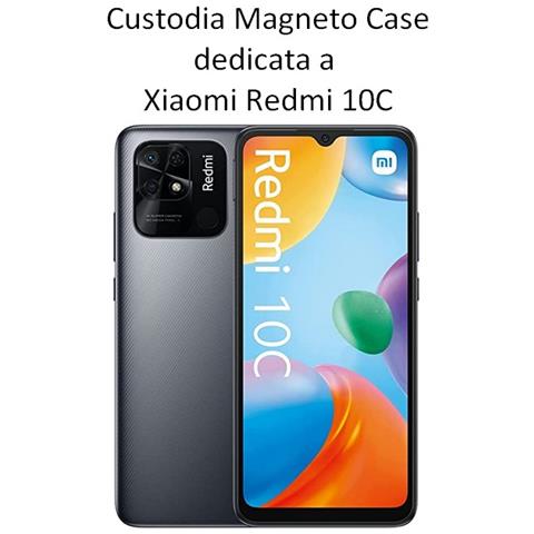 Magneto Custodia A Libro Smart Pocket Case In Pelle Per Xiaomi Redmi 9a - 9at Black - Foto 2
