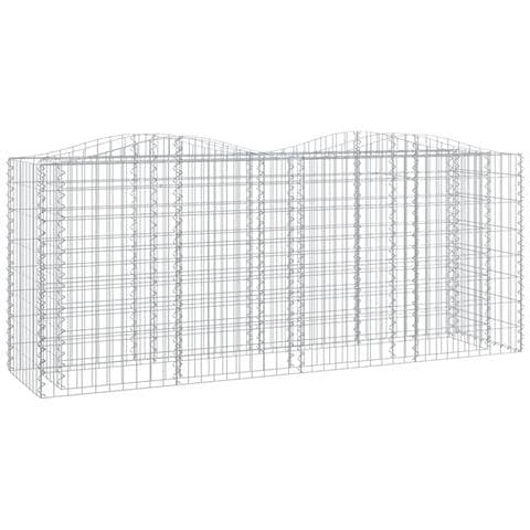 Gabbione Ad Arco Con Letto Rialzato 200x50x100 Cm Ferro Zincato - Foto 1