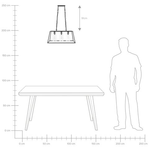 Lampadario Muger Metallo Nero - Foto 9