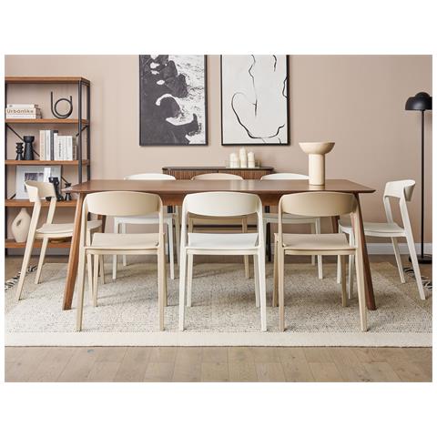 Set Di 2 Sedie Da Pranzo Bianche Somers - Foto 1