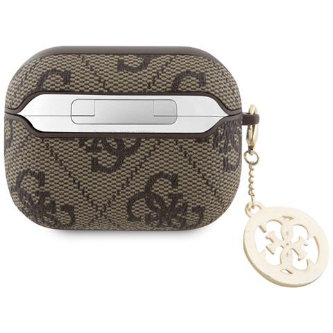 Cover Per Airpods Pro 2 4g Script Con Charm Brillante Ornato Da Strass, Marrone - Foto 2