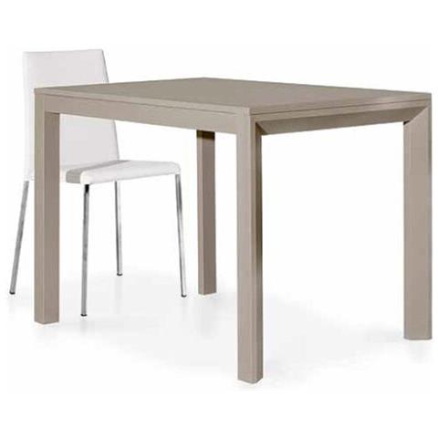 Tavolo Moderno Rettangolare Tortora Allungabile 130x85 H77 - Foto 1