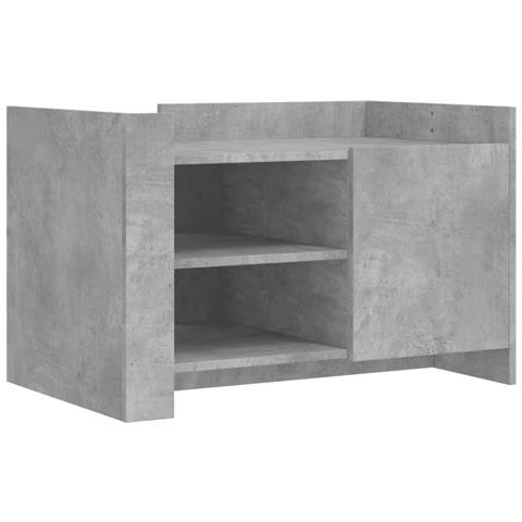 Tavolino Salotto Grigio Cemento 80x50x50 Cm Legno Multistrato - Foto 2